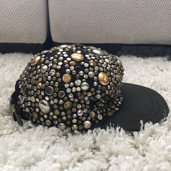 Unique studded baseball hat - Picture 2 of 9